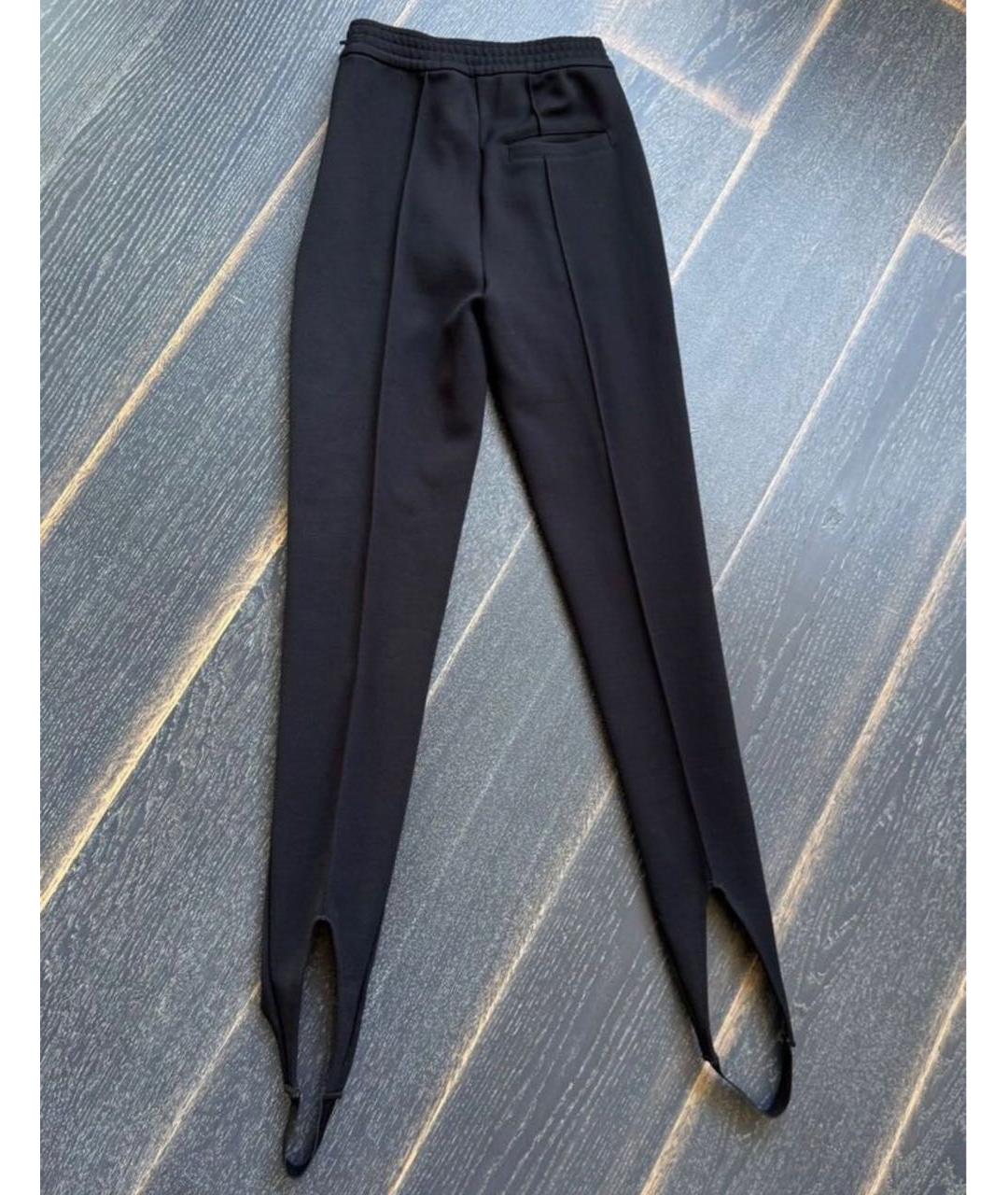 SAINT LAURENT Черные полиамидовые леггинсы и велосипедки, фото 2