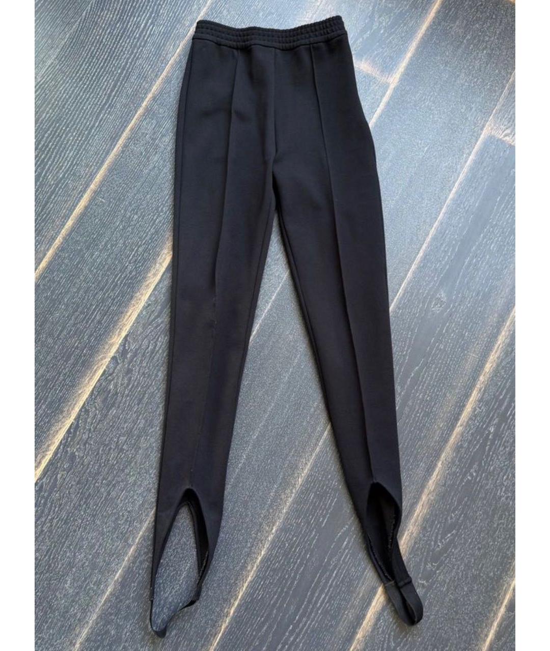 SAINT LAURENT Черные полиамидовые леггинсы и велосипедки, фото 5