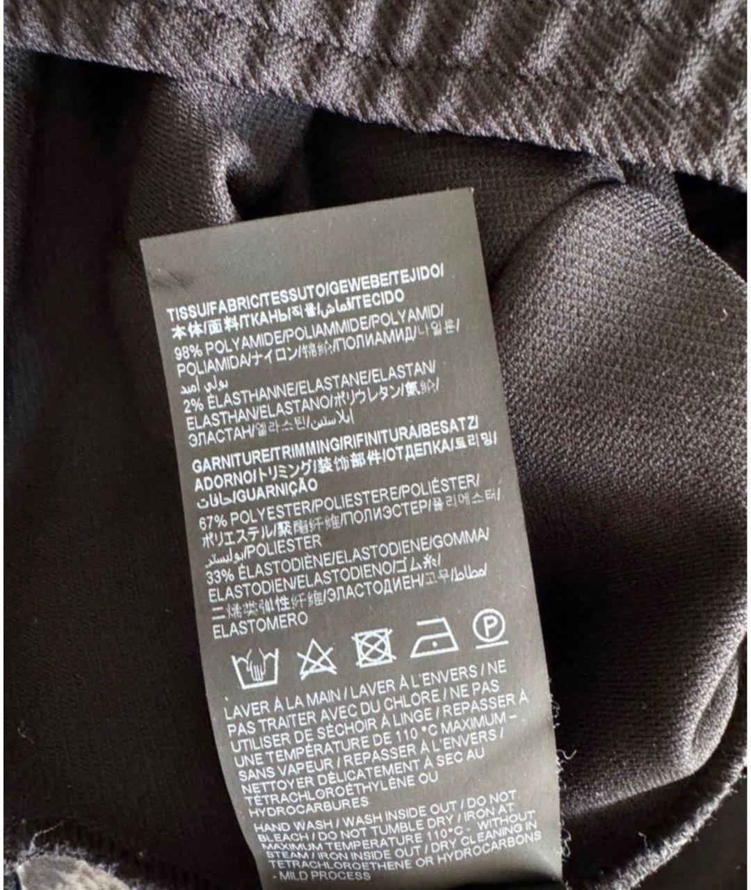 SAINT LAURENT Черные полиамидовые леггинсы и велосипедки, фото 7