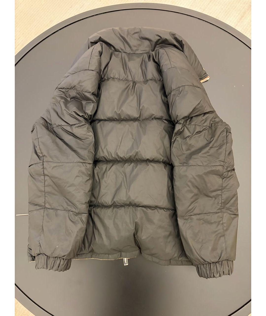 BURBERRY Черный полиэстеровый пуховик, фото 2