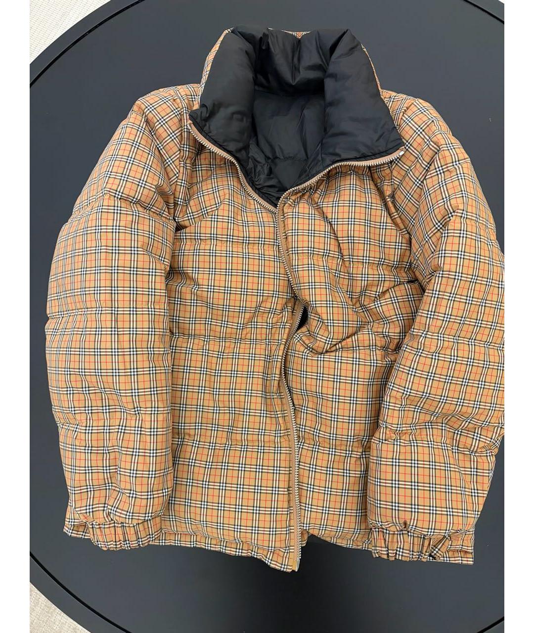 BURBERRY Черный полиэстеровый пуховик, фото 3