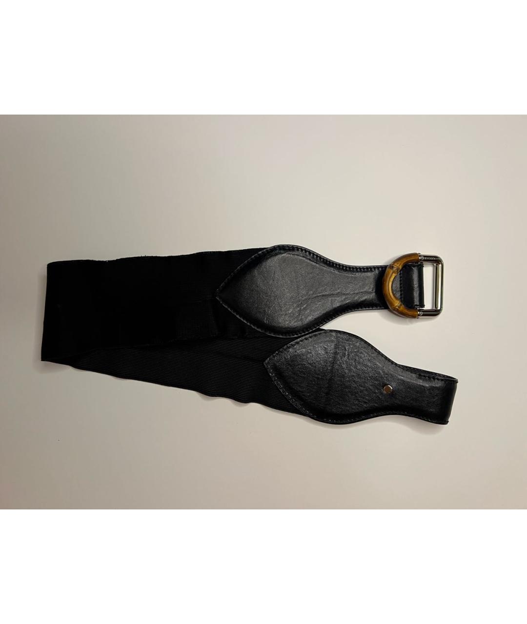GUCCI Черный кожаный ремень, фото 5