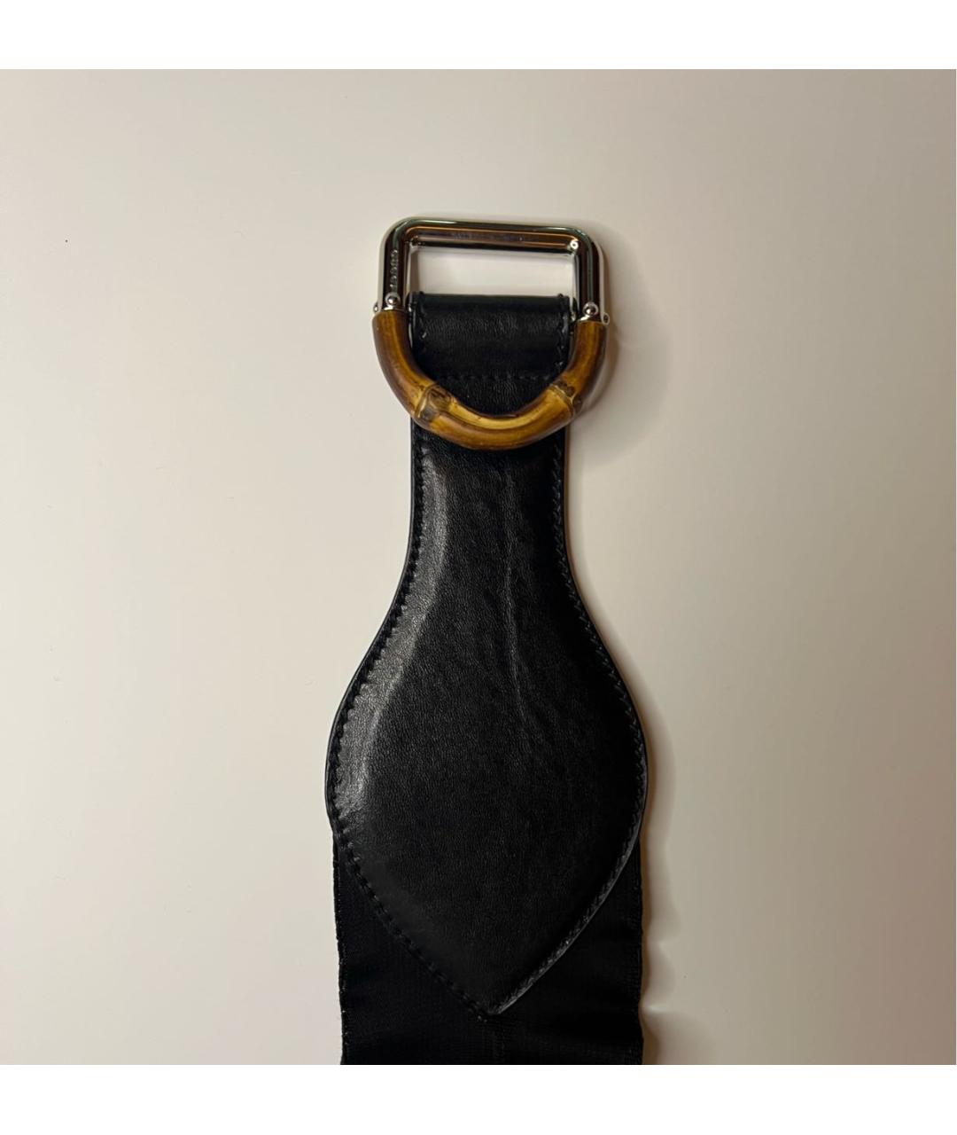 GUCCI Черный кожаный ремень, фото 2