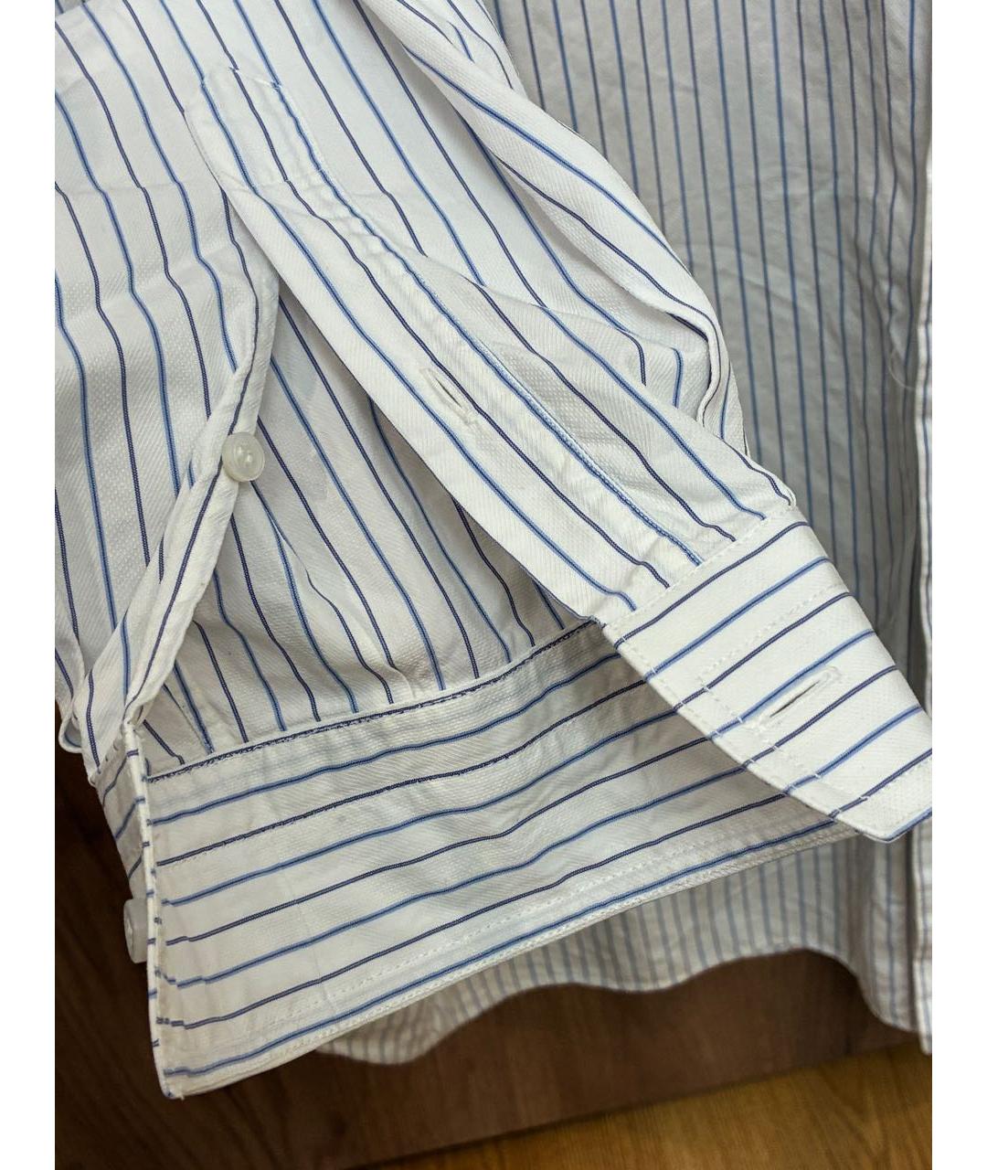 BRIONI Белая хлопковая классическая рубашка, фото 4