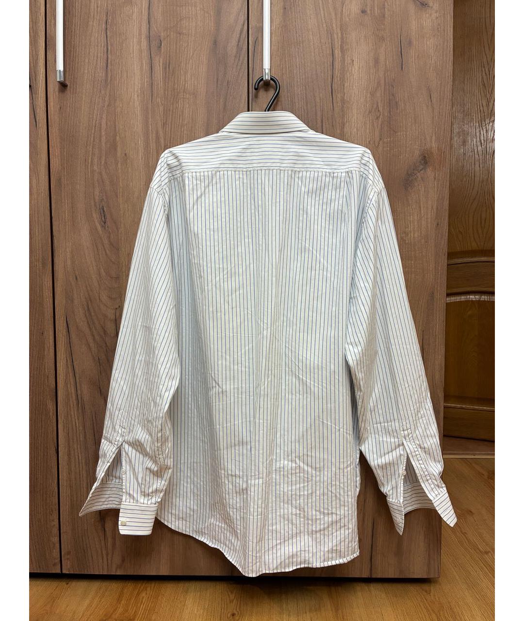 BRIONI Белая хлопковая классическая рубашка, фото 2