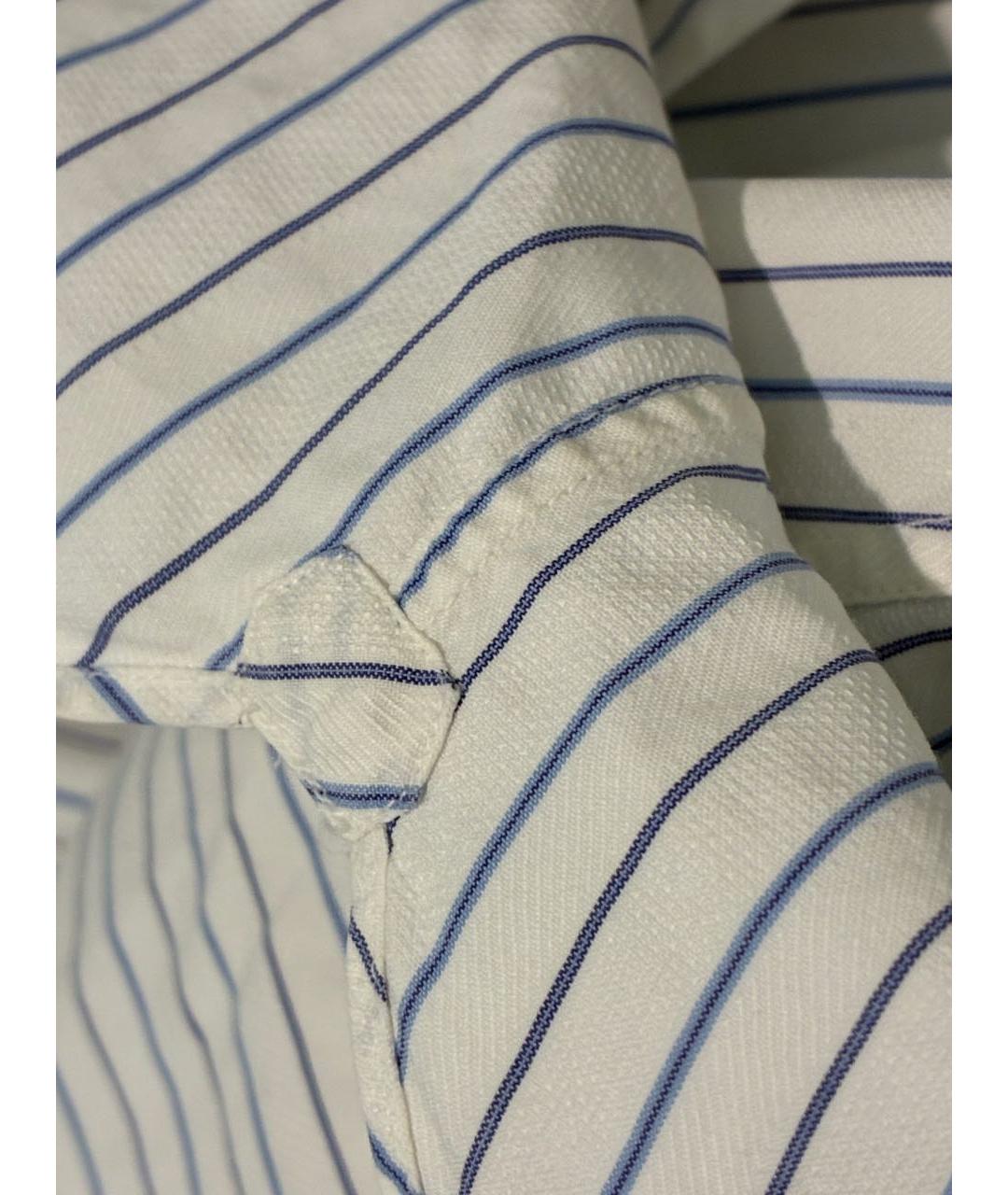 BRIONI Белая хлопковая классическая рубашка, фото 6