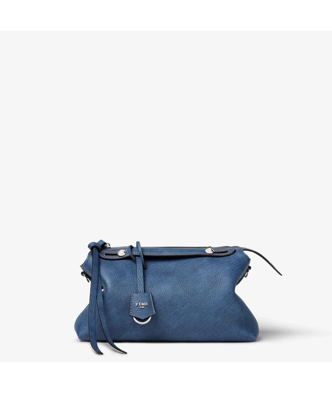FENDI Синяя кожаная сумка через плечо, фото 8