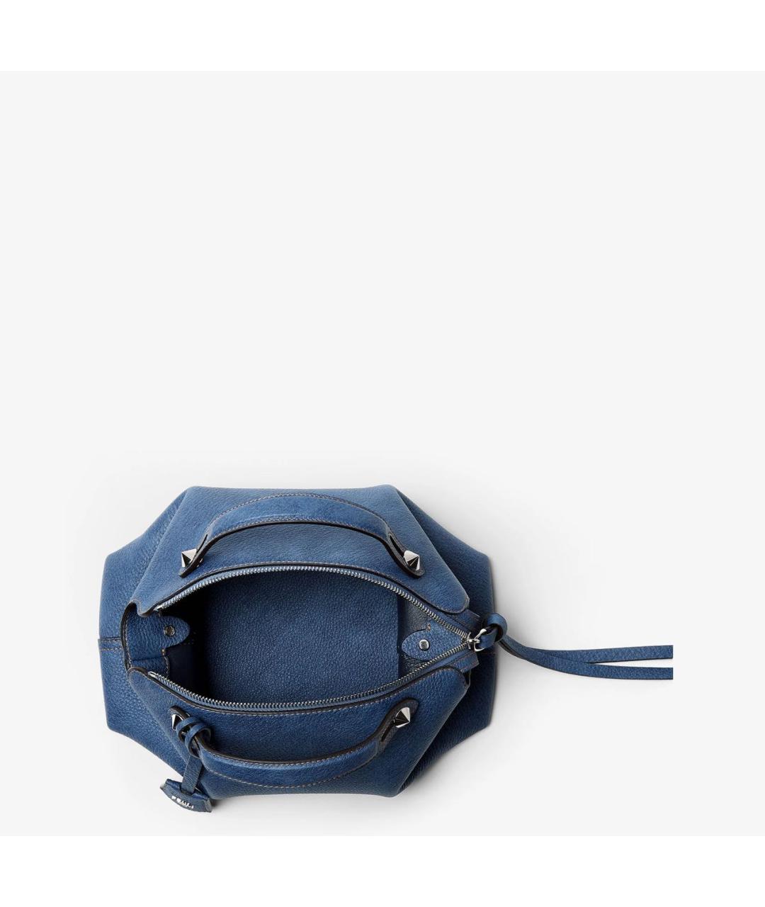 FENDI Синяя кожаная сумка через плечо, фото 6