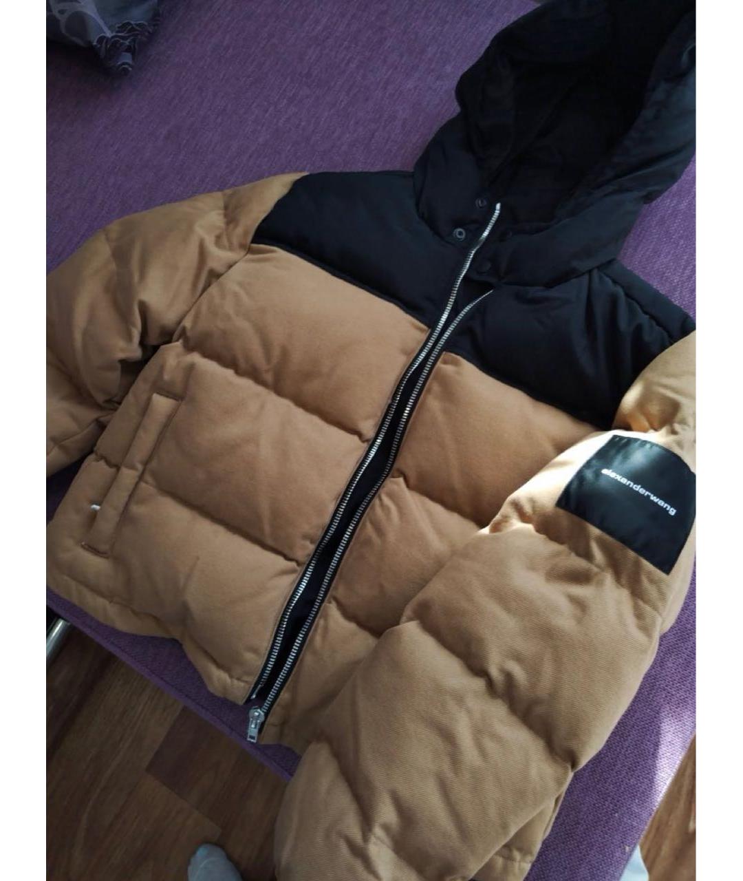 ALEXANDER WANG Бежевый деним пуховик, фото 3