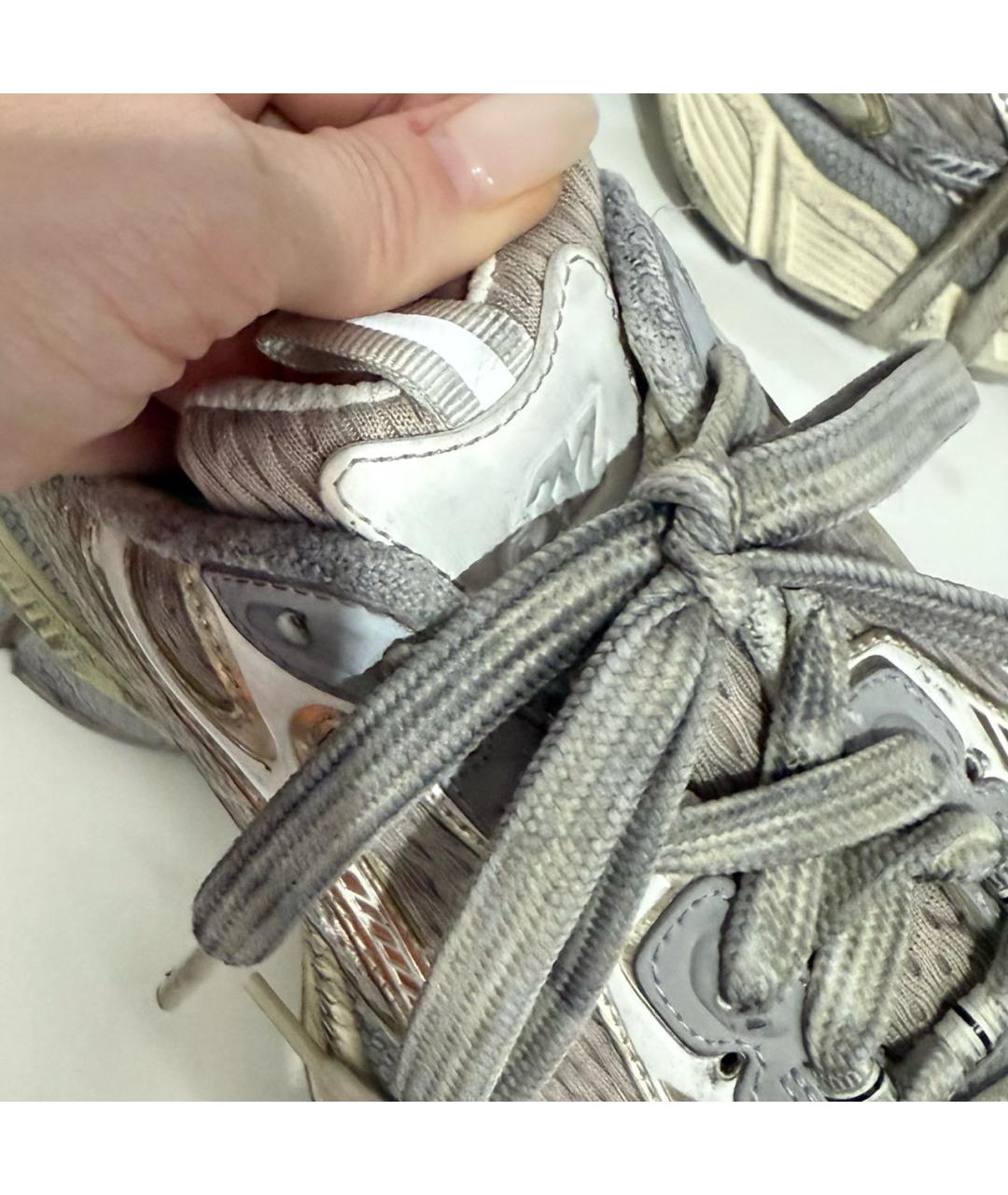BALENCIAGA Серые текстильные кроссовки, фото 7