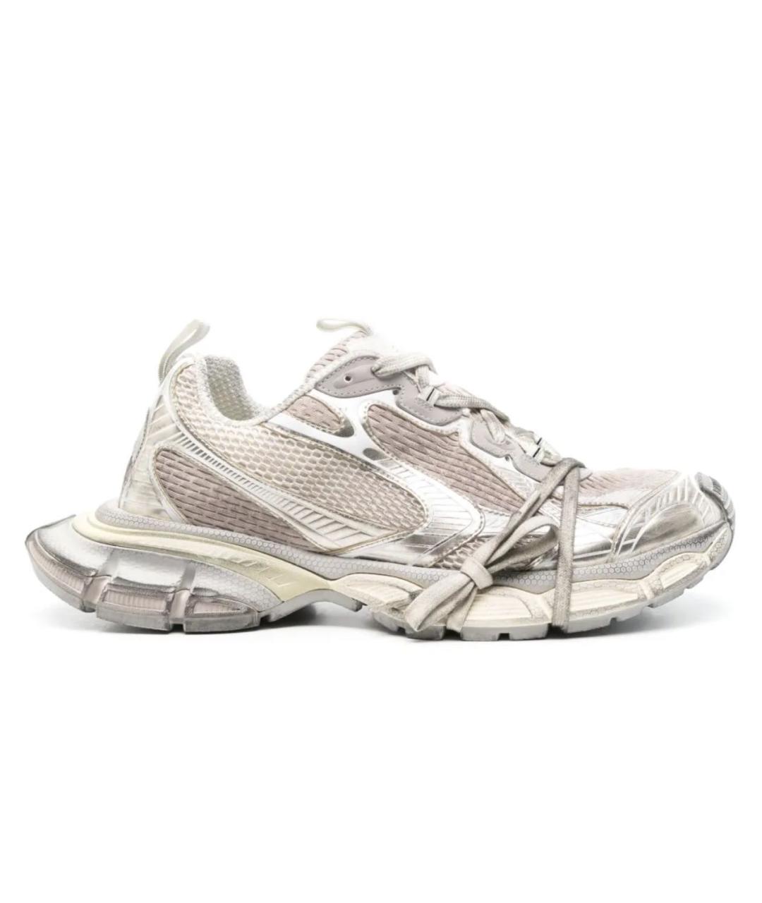 BALENCIAGA Серые текстильные кроссовки, фото 9