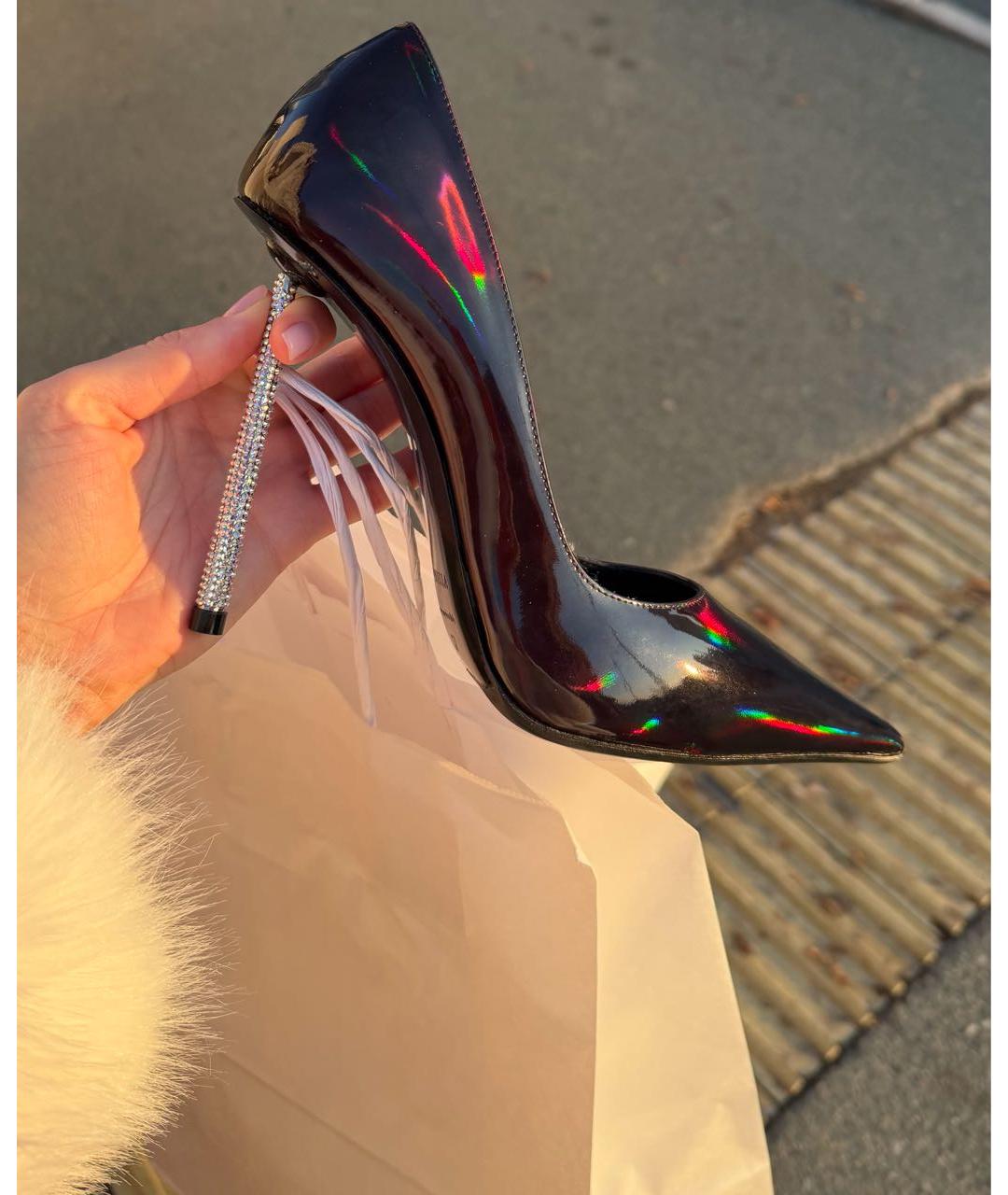 LE SILLA Черные туфли из лакированной кожи, фото 4