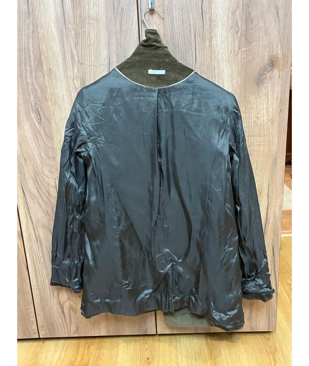 12 STOREEZ Хаки хлопко-эластановый жакет/пиджак, фото 3