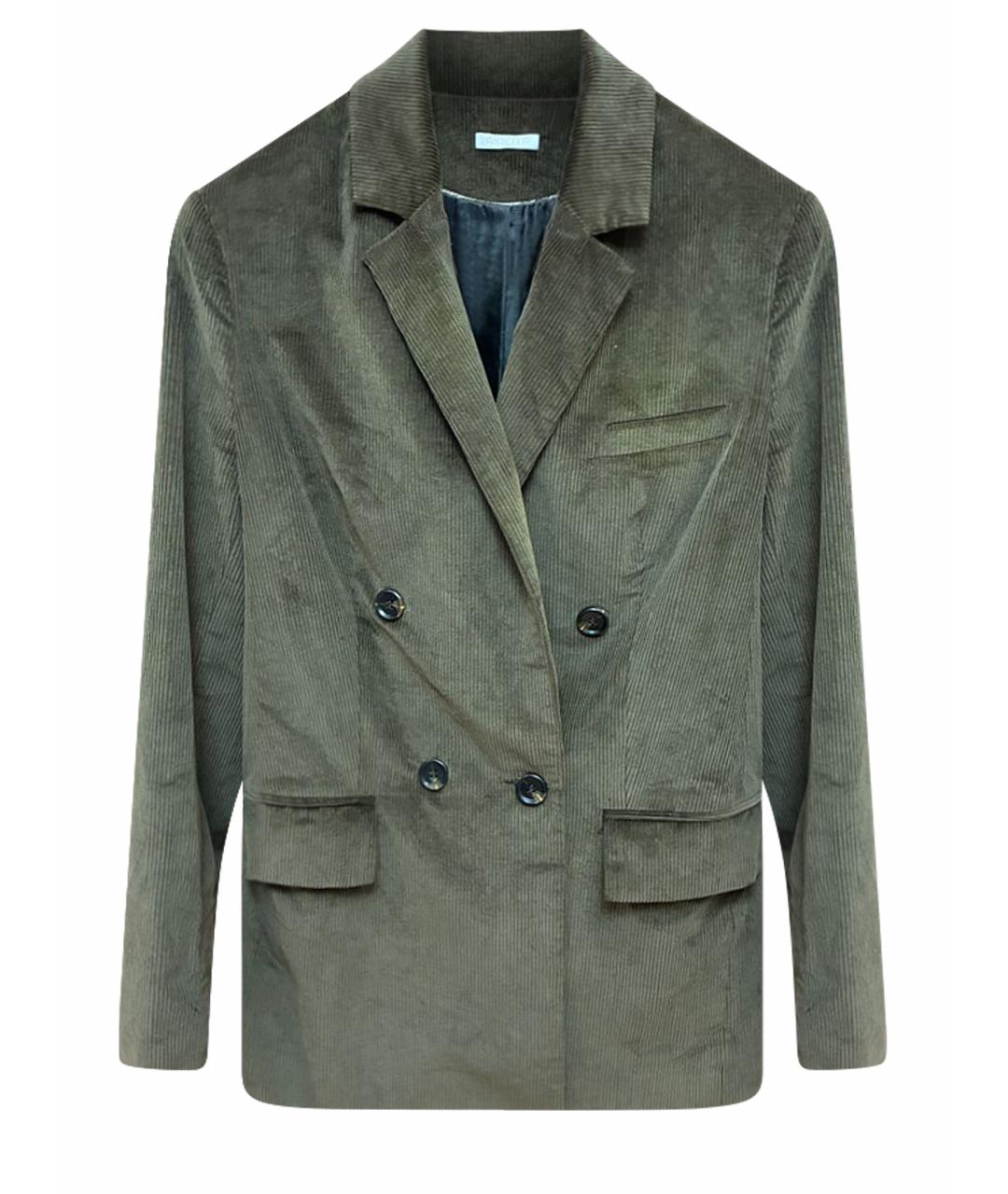 12 STOREEZ Хаки хлопко-эластановый жакет/пиджак, фото 1
