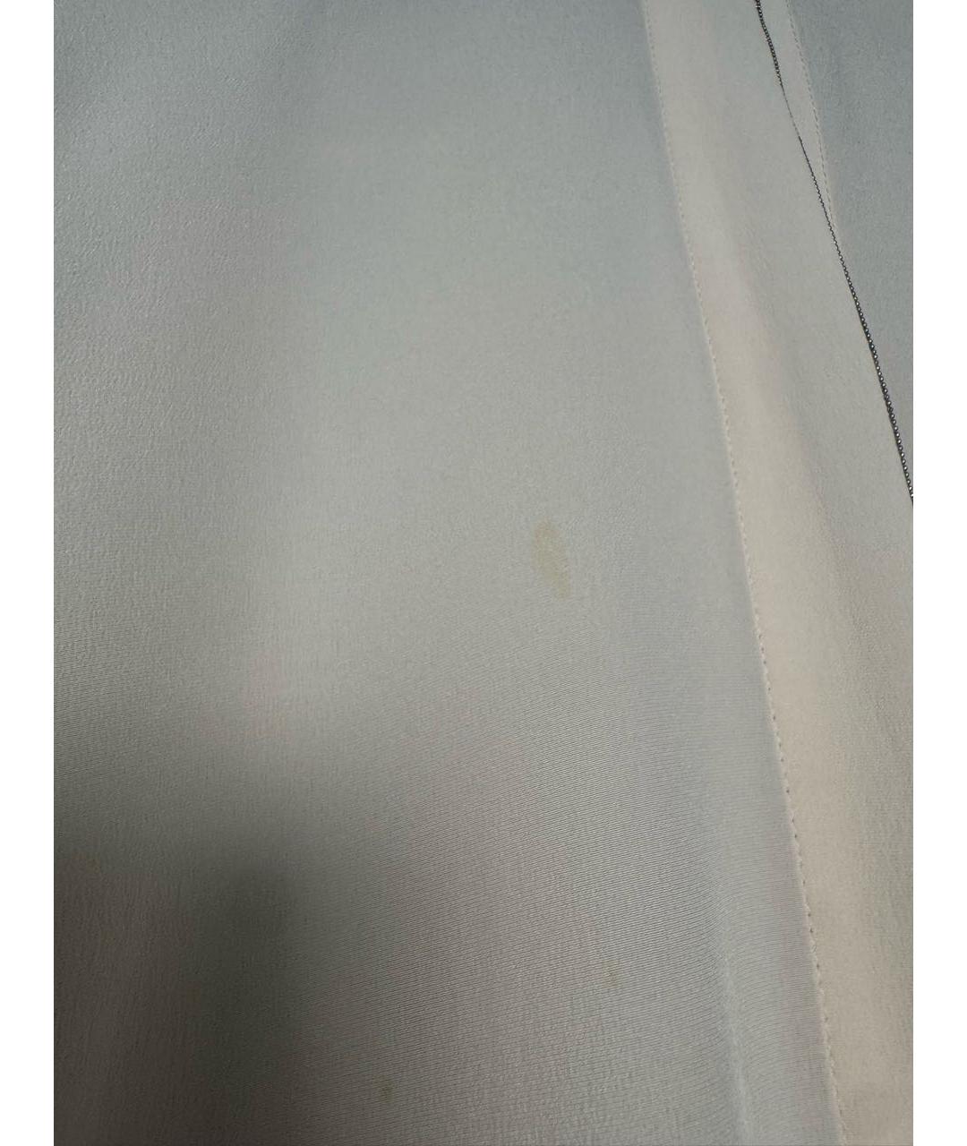 BRUNELLO CUCINELLI Бежевое шелковое платье, фото 8