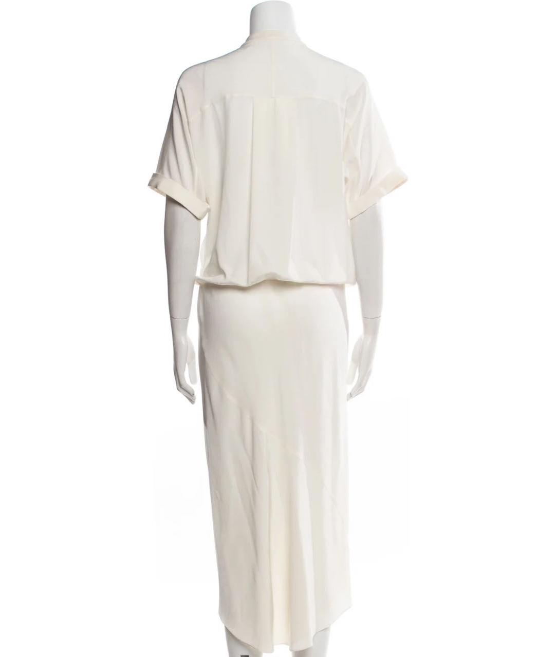 BRUNELLO CUCINELLI Бежевое шелковое платье, фото 2