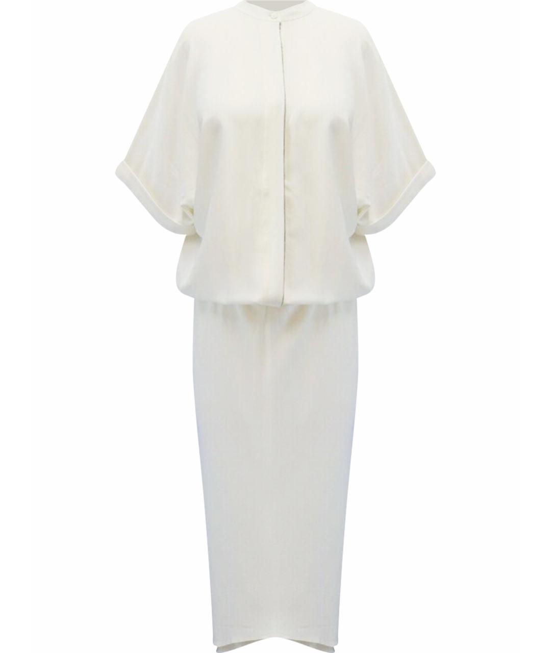 BRUNELLO CUCINELLI Бежевое шелковое платье, фото 1