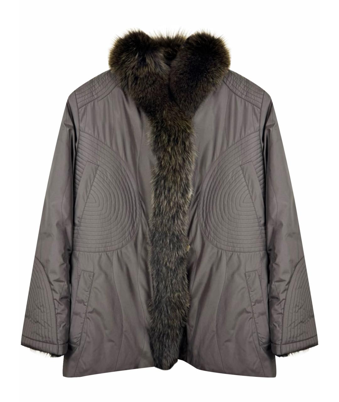 YVES SALOMON Коричневая меховая куртка, фото 1