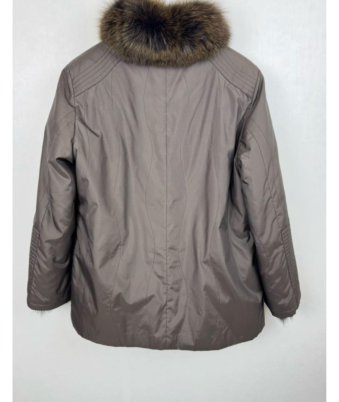 YVES SALOMON Коричневая меховая куртка, фото 2