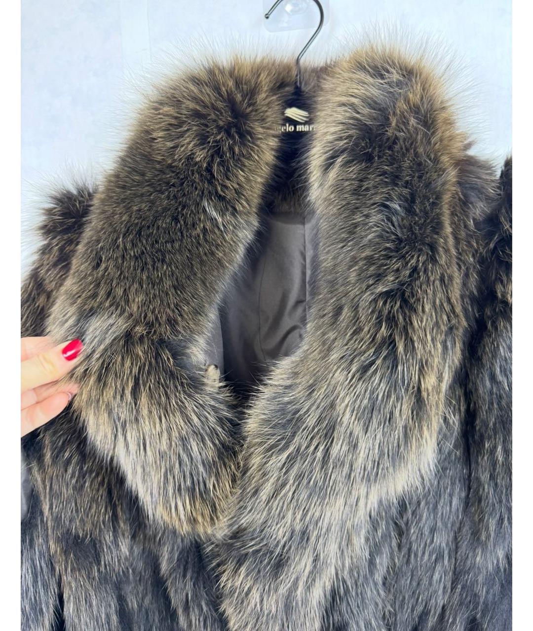 YVES SALOMON Коричневая меховая куртка, фото 4