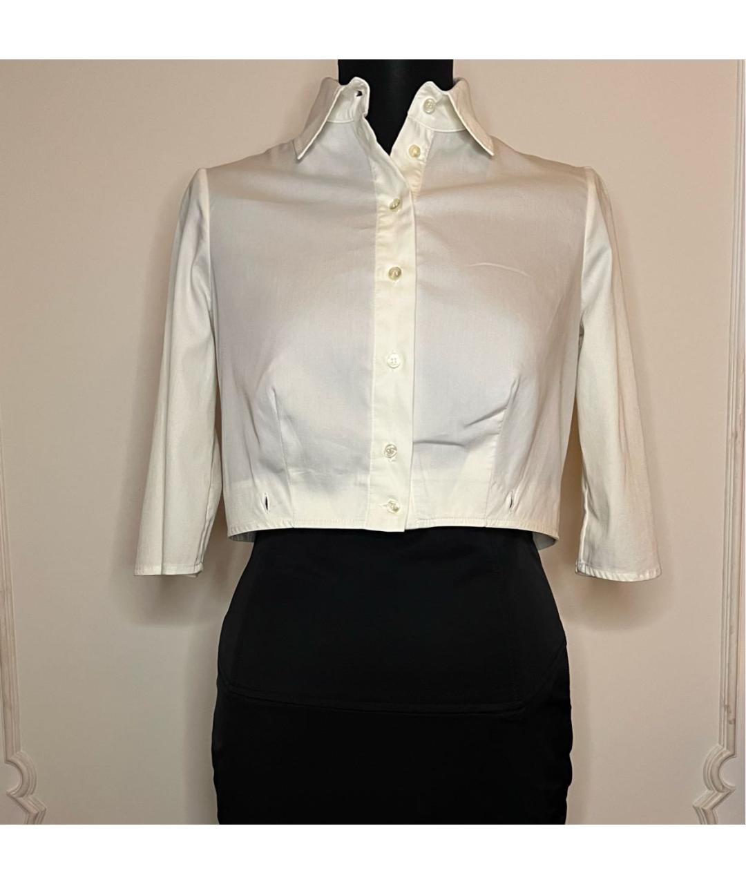 ELISABETTA FRANCHI Черный хлопковый костюм с юбками, фото 3