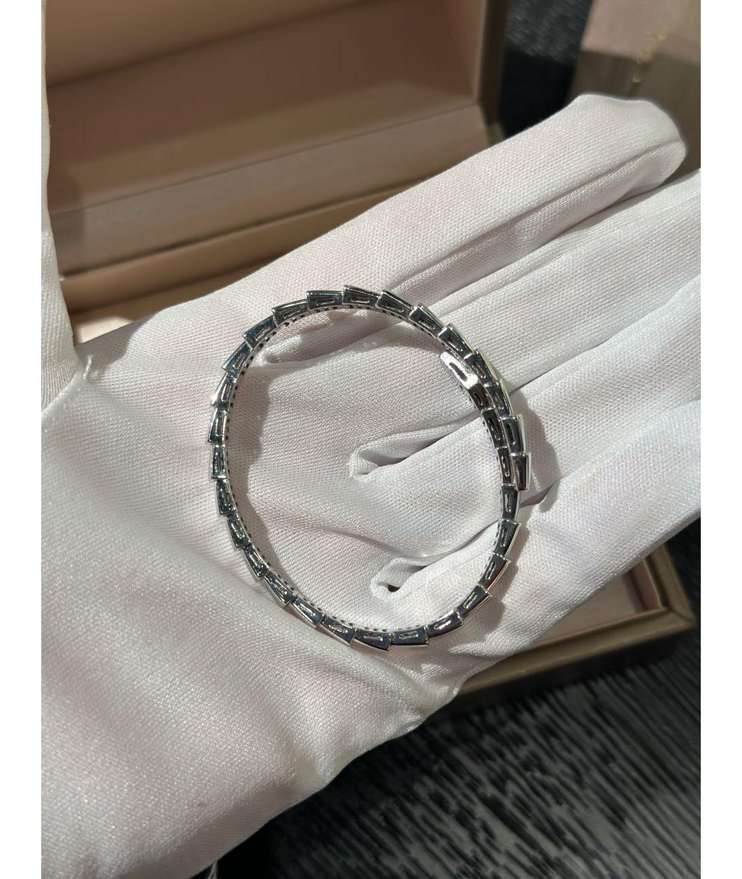 BVLGARI Серебрянный браслет из белого золота, фото 3