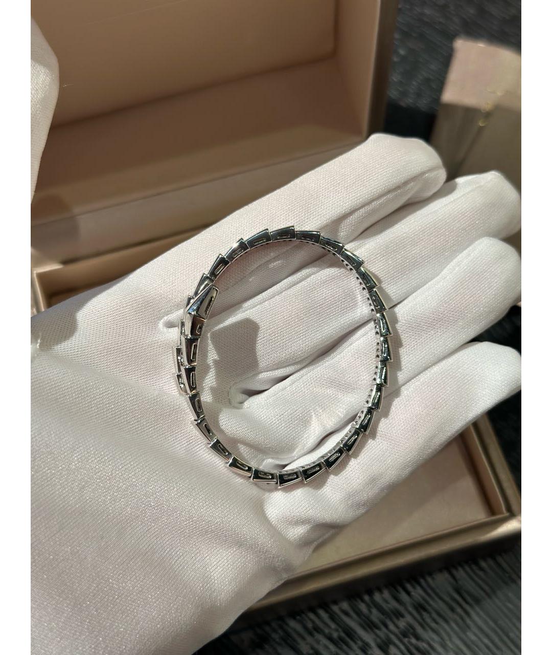 BVLGARI Серебрянный браслет из белого золота, фото 2