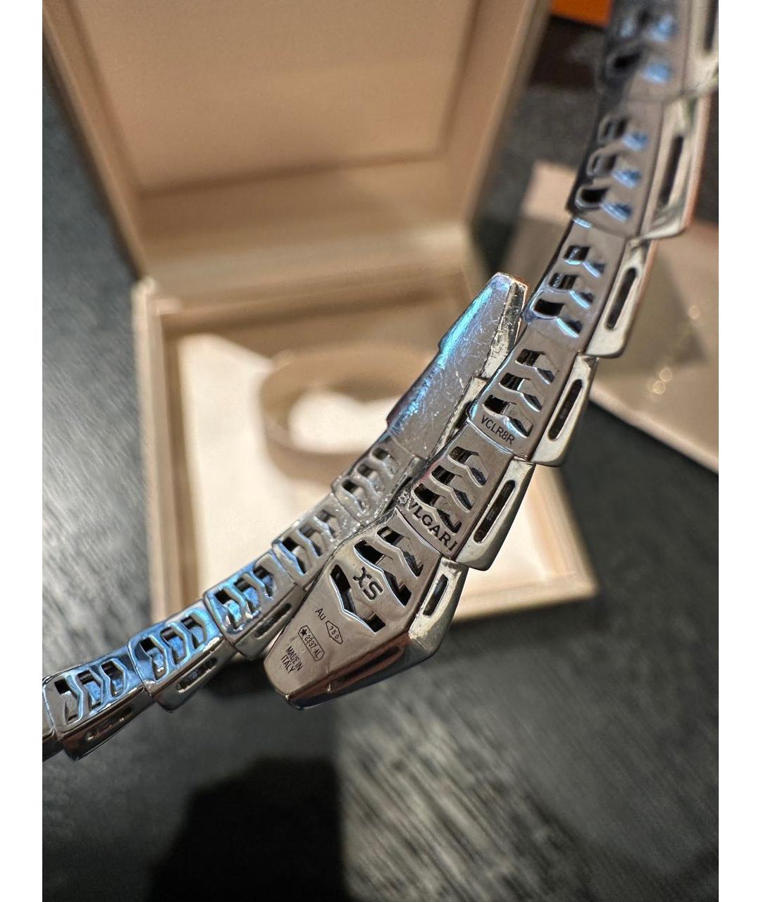 BVLGARI Серебрянный браслет из белого золота, фото 5