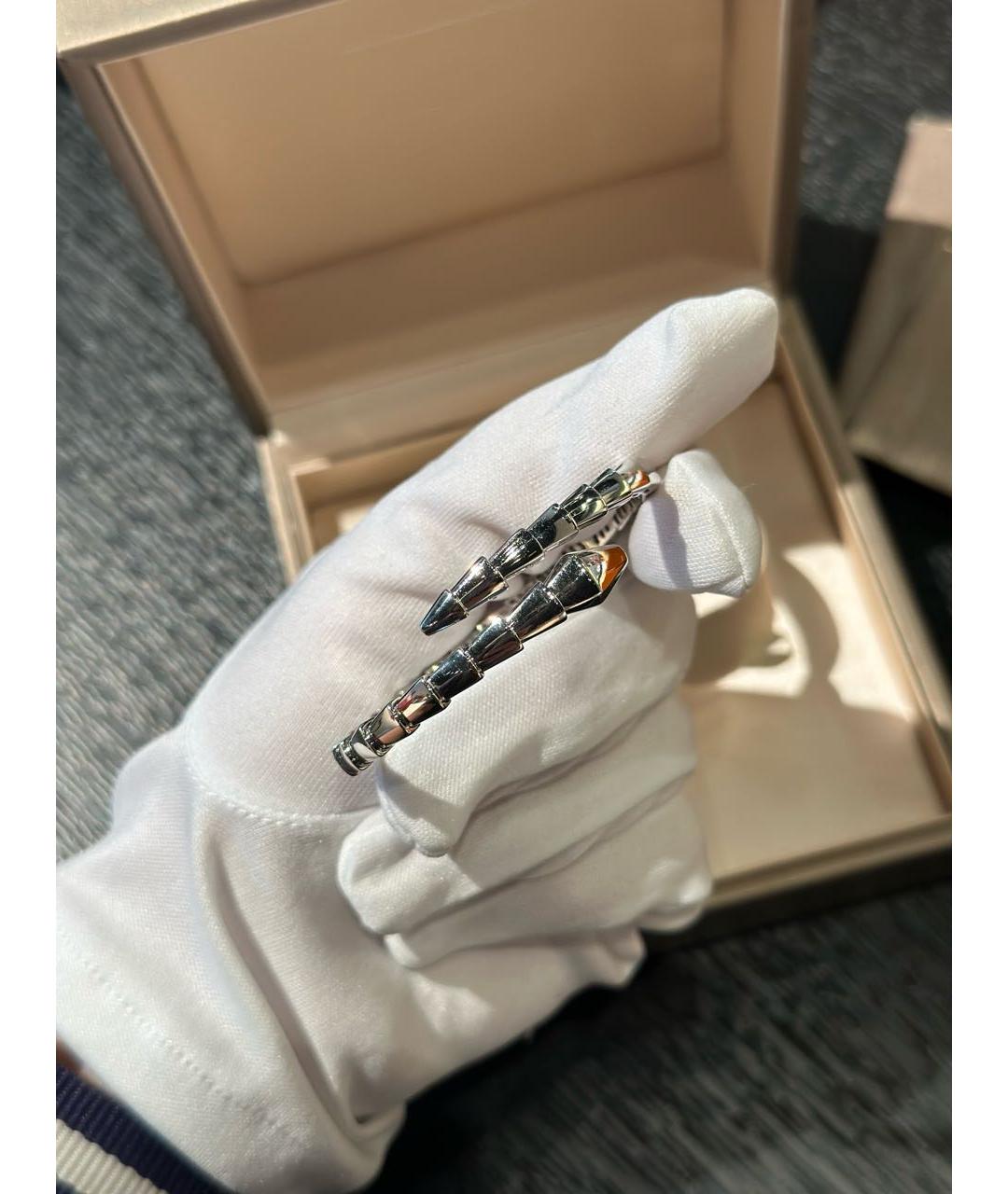 BVLGARI Серебрянный браслет из белого золота, фото 4