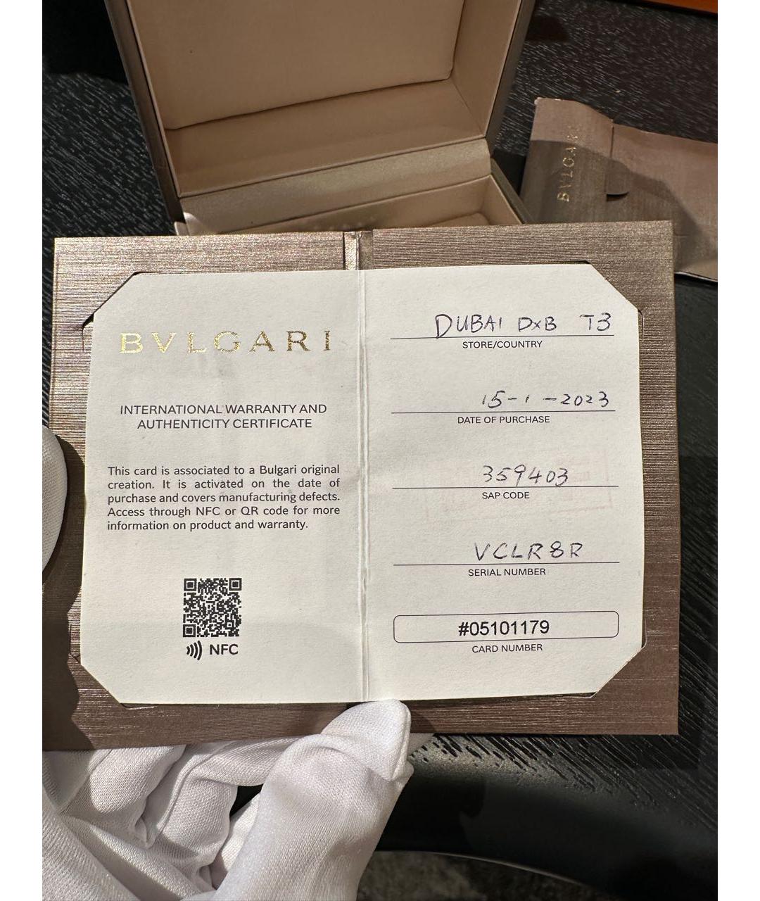 BVLGARI Серебрянный браслет из белого золота, фото 6