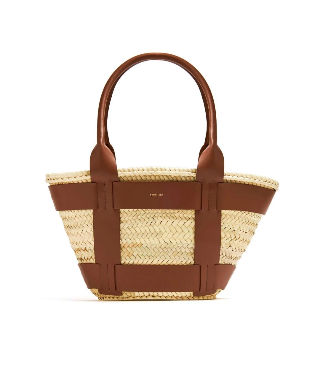 DEMELLIER Коричневая кожаная пляжная сумка, фото 6