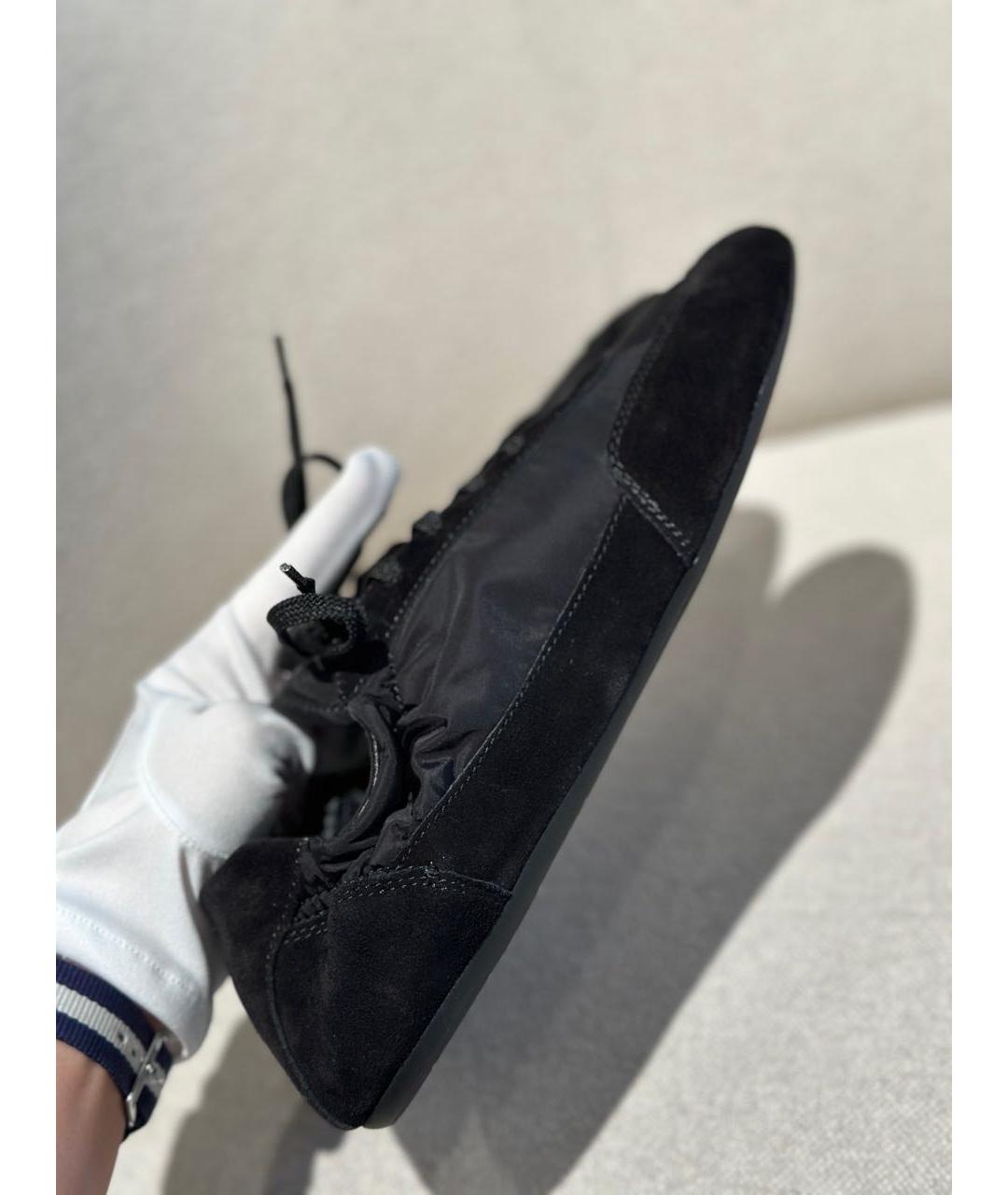 PRADA Черные замшевые кроссовки, фото 3