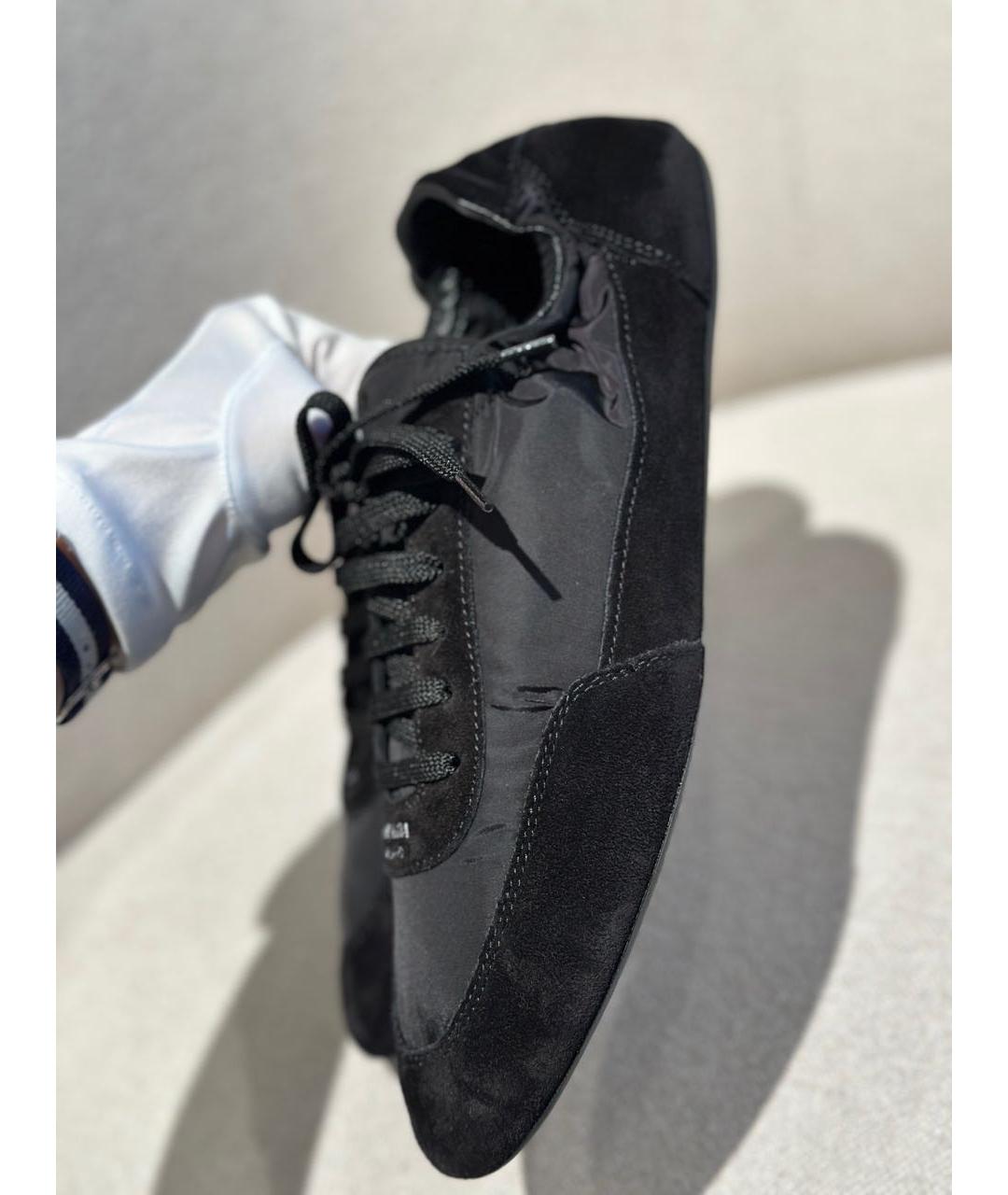 PRADA Черные замшевые кроссовки, фото 7