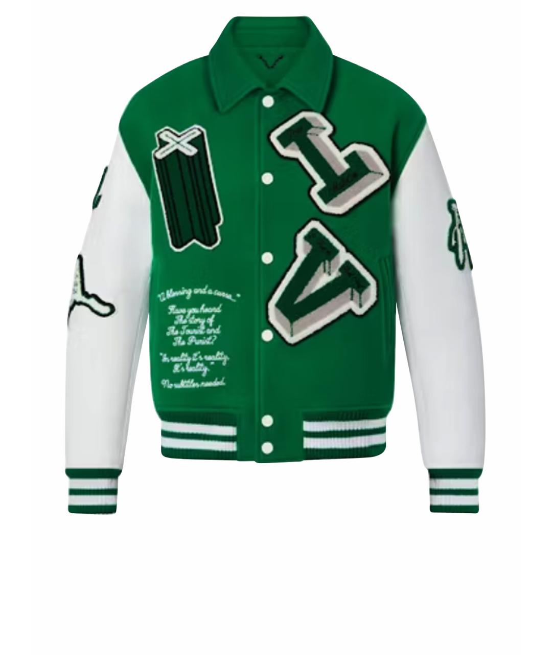 LOUIS VUITTON Зеленая шерстяная куртка, фото 1