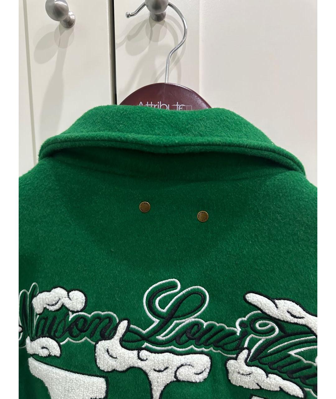 LOUIS VUITTON Зеленая шерстяная куртка, фото 3