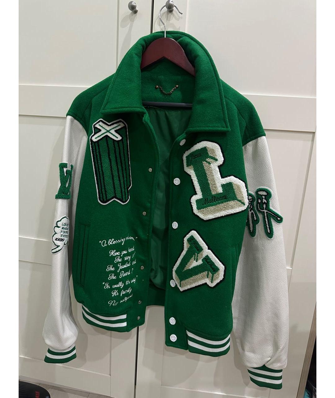 LOUIS VUITTON Зеленая шерстяная куртка, фото 5