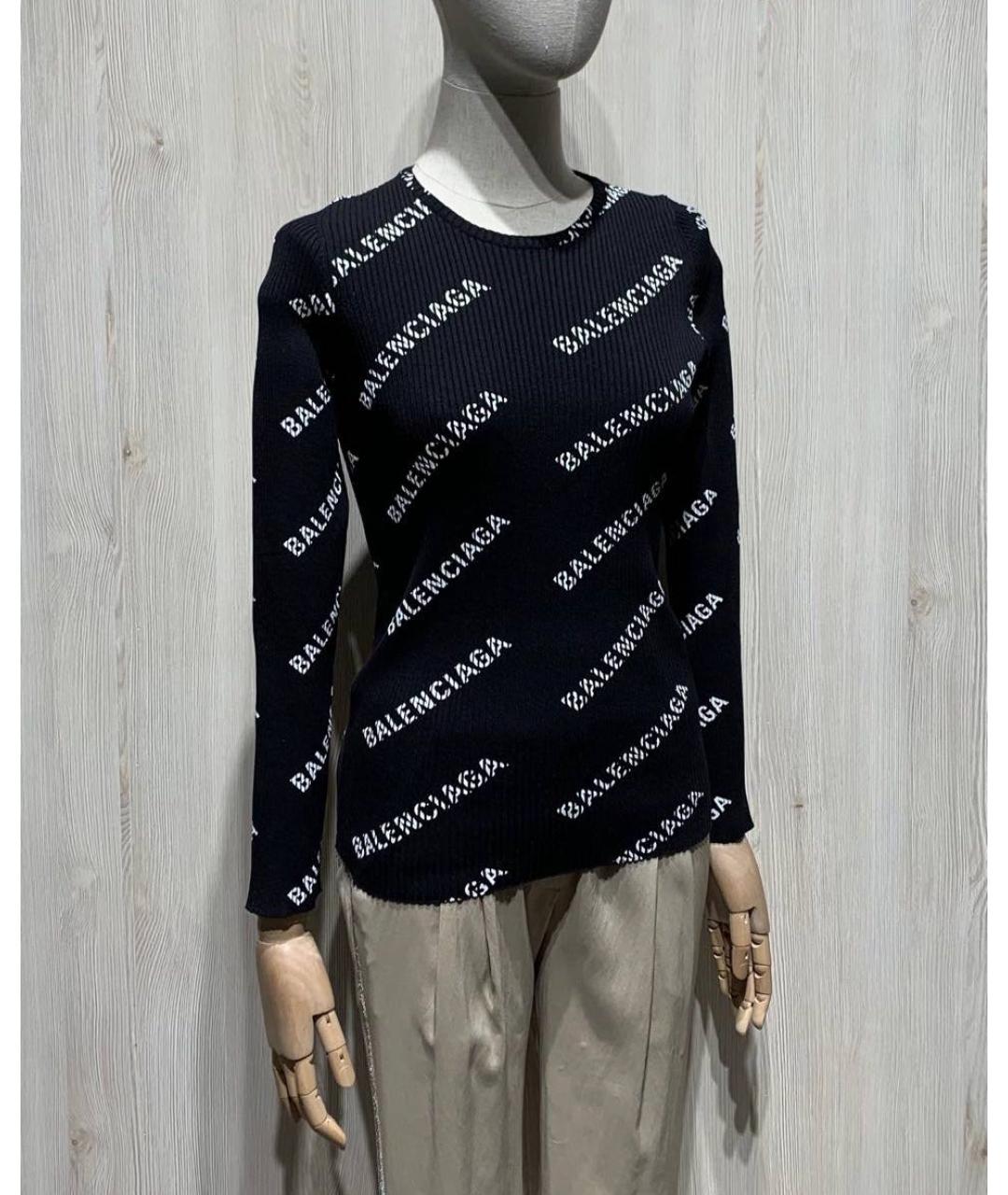 BALENCIAGA Черная полиамидовая водолазка, фото 2