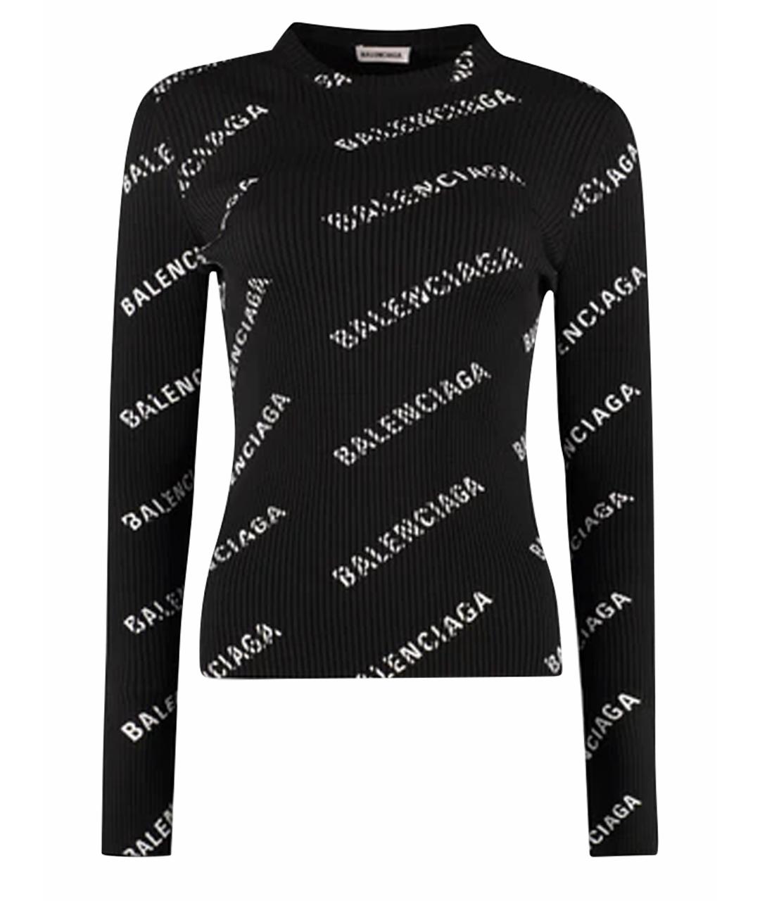 BALENCIAGA Черная полиамидовая водолазка, фото 1