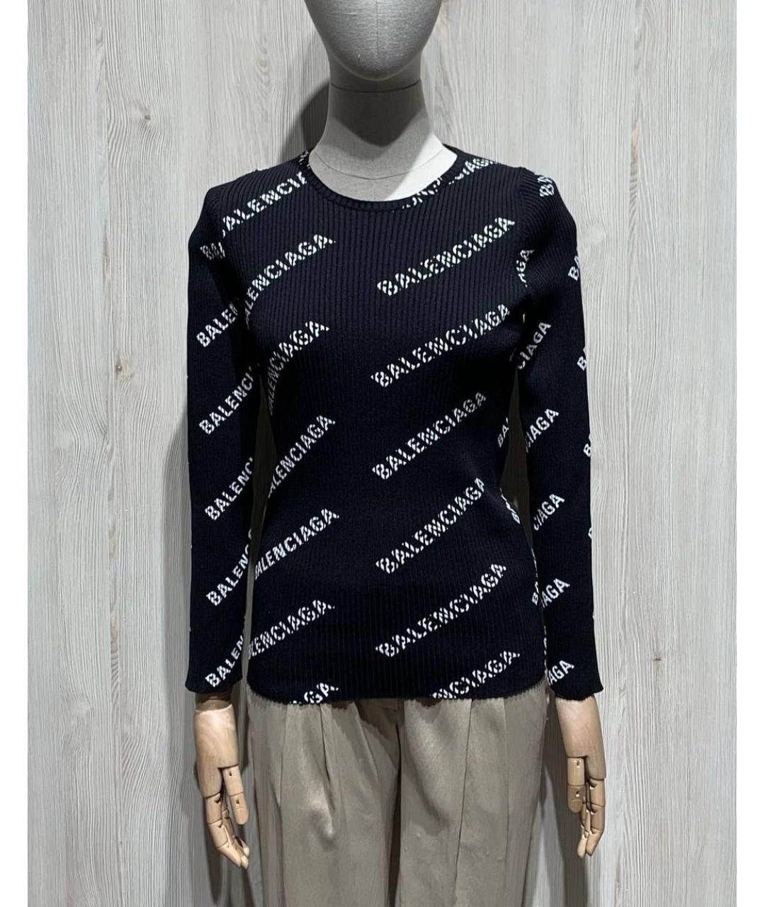 BALENCIAGA Черная полиамидовая водолазка, фото 8