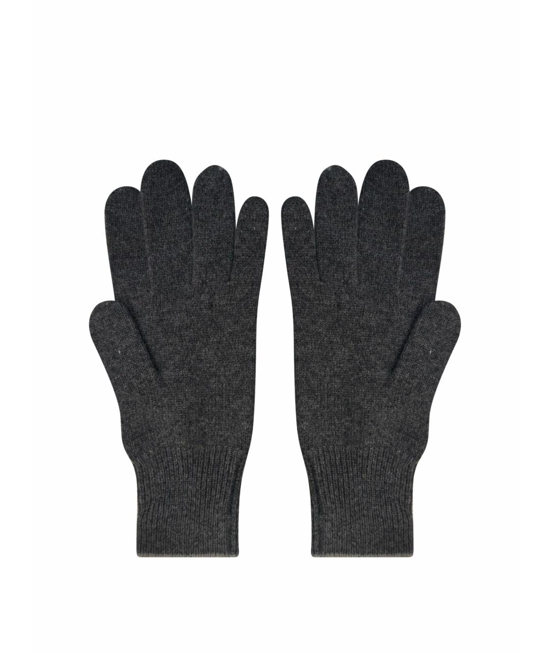 BRUNELLO CUCINELLI Серые кашемировые перчатки, фото 1