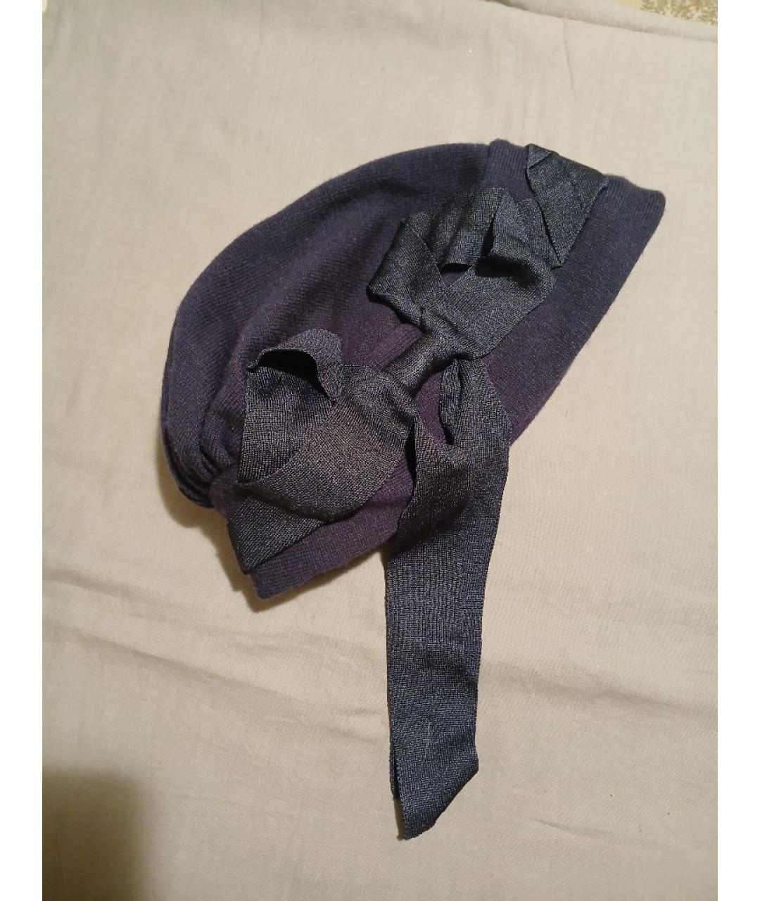 KENZO Темно-синяя шерстяная шапка, фото 5