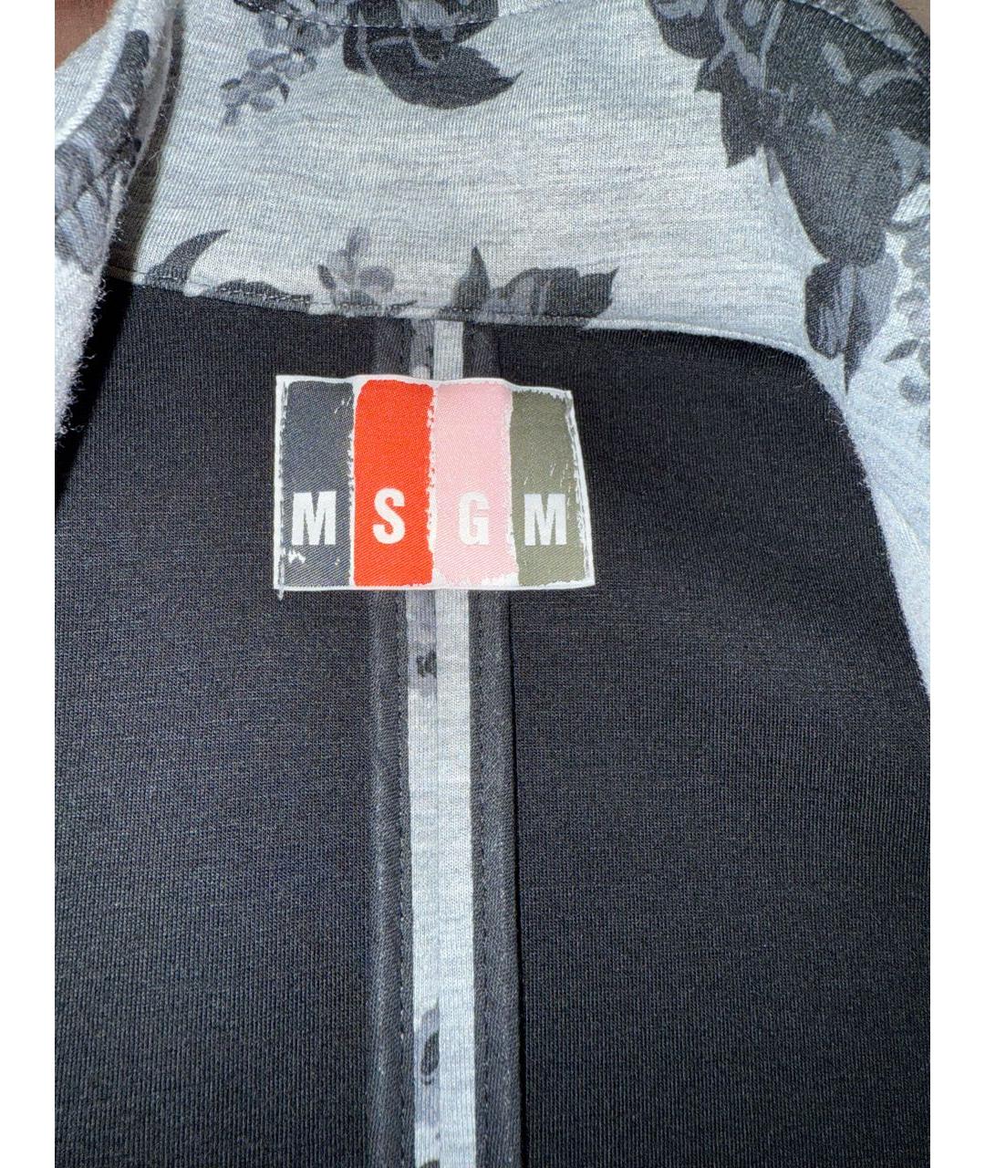 MSGM Антрацитовый вискозный жакет / жилет, фото 3