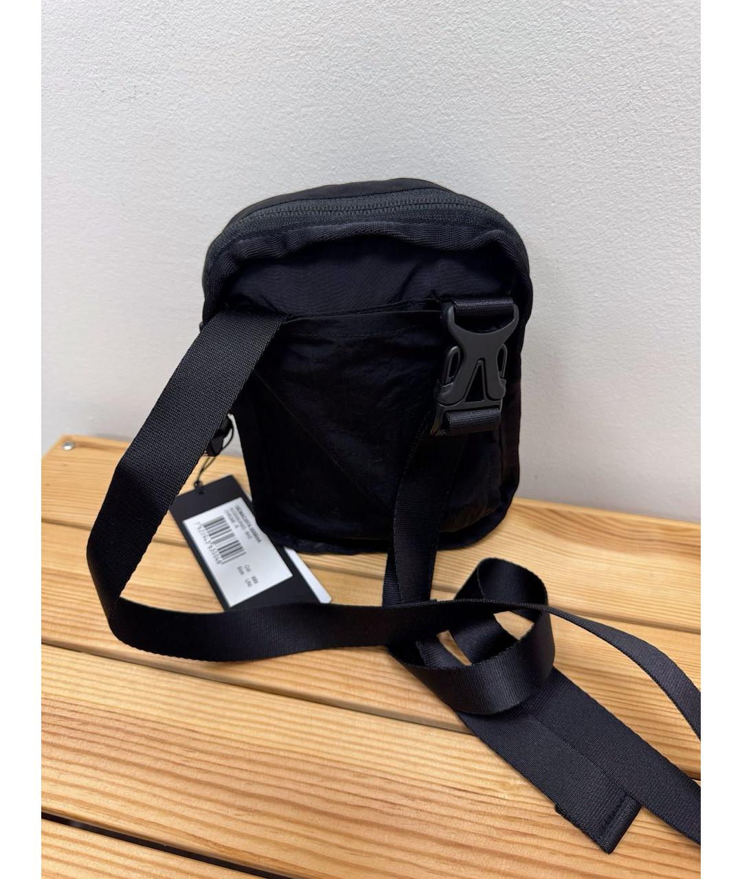 CP COMPANY Черная синтетическая сумка на плечо, фото 4