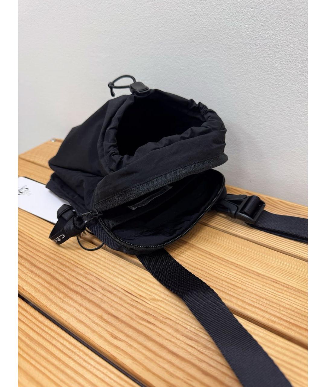 CP COMPANY Черная синтетическая сумка на плечо, фото 3