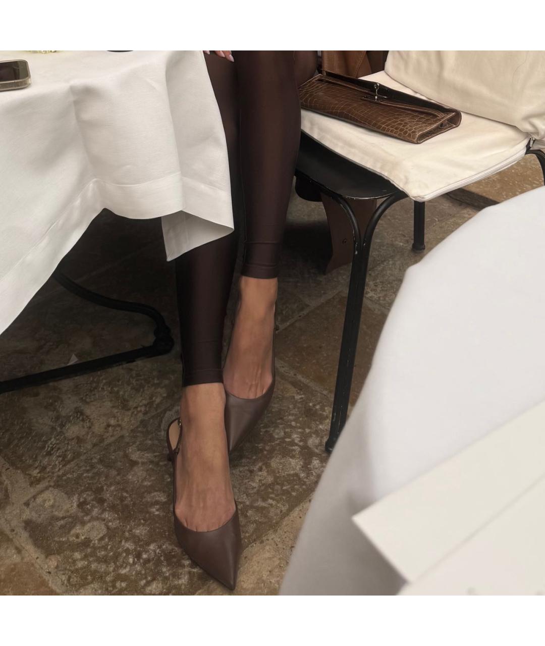 GIANVITO ROSSI Коричневые кожаные туфли, фото 5