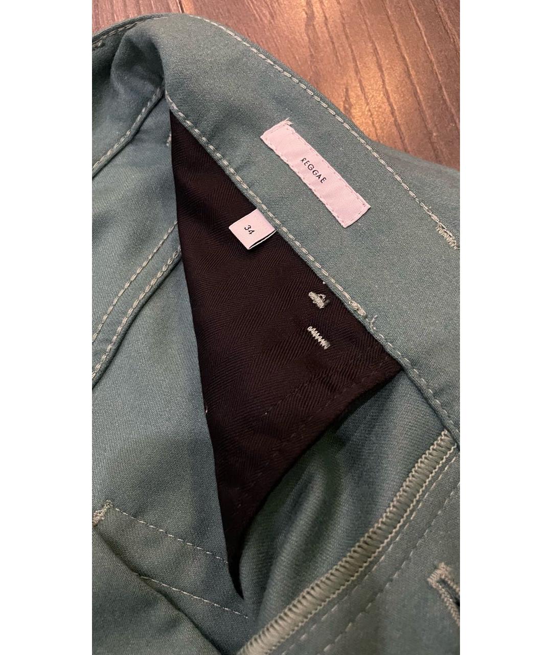 PT TORINO Бирюзовые прямые джинсы, фото 6