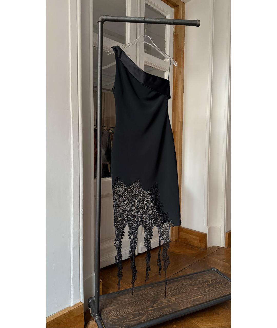 MOSCHINO Черное кружевное вечернее платье, фото 2