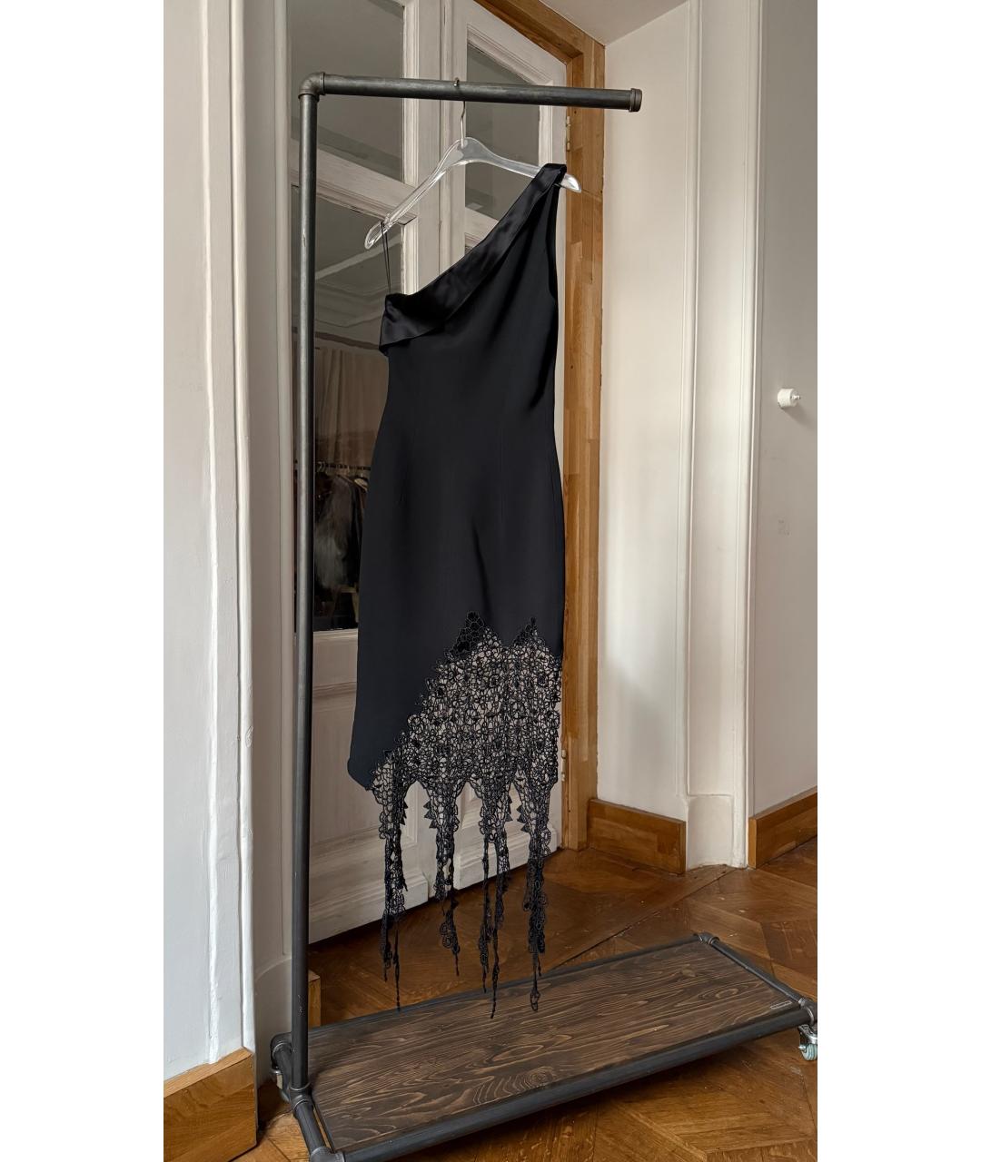 MOSCHINO Черное кружевное вечернее платье, фото 9