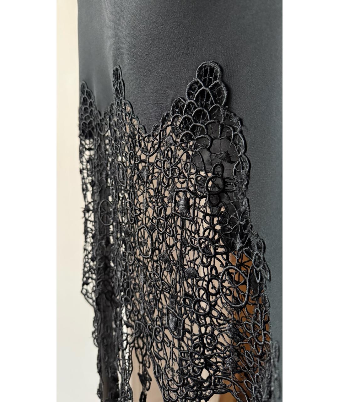 MOSCHINO Черное кружевное вечернее платье, фото 4