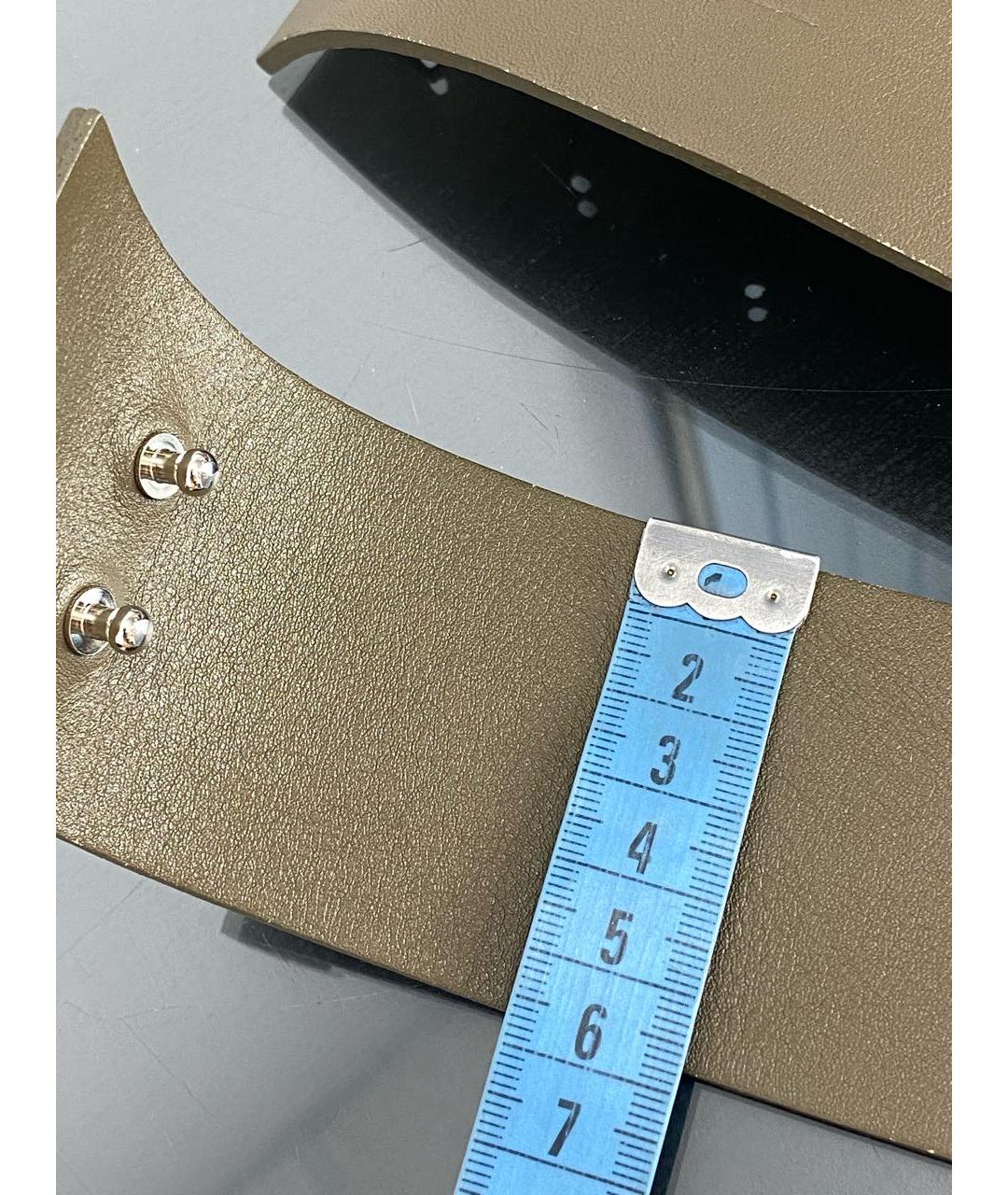 NUDE Хаки кожаный ремень, фото 5